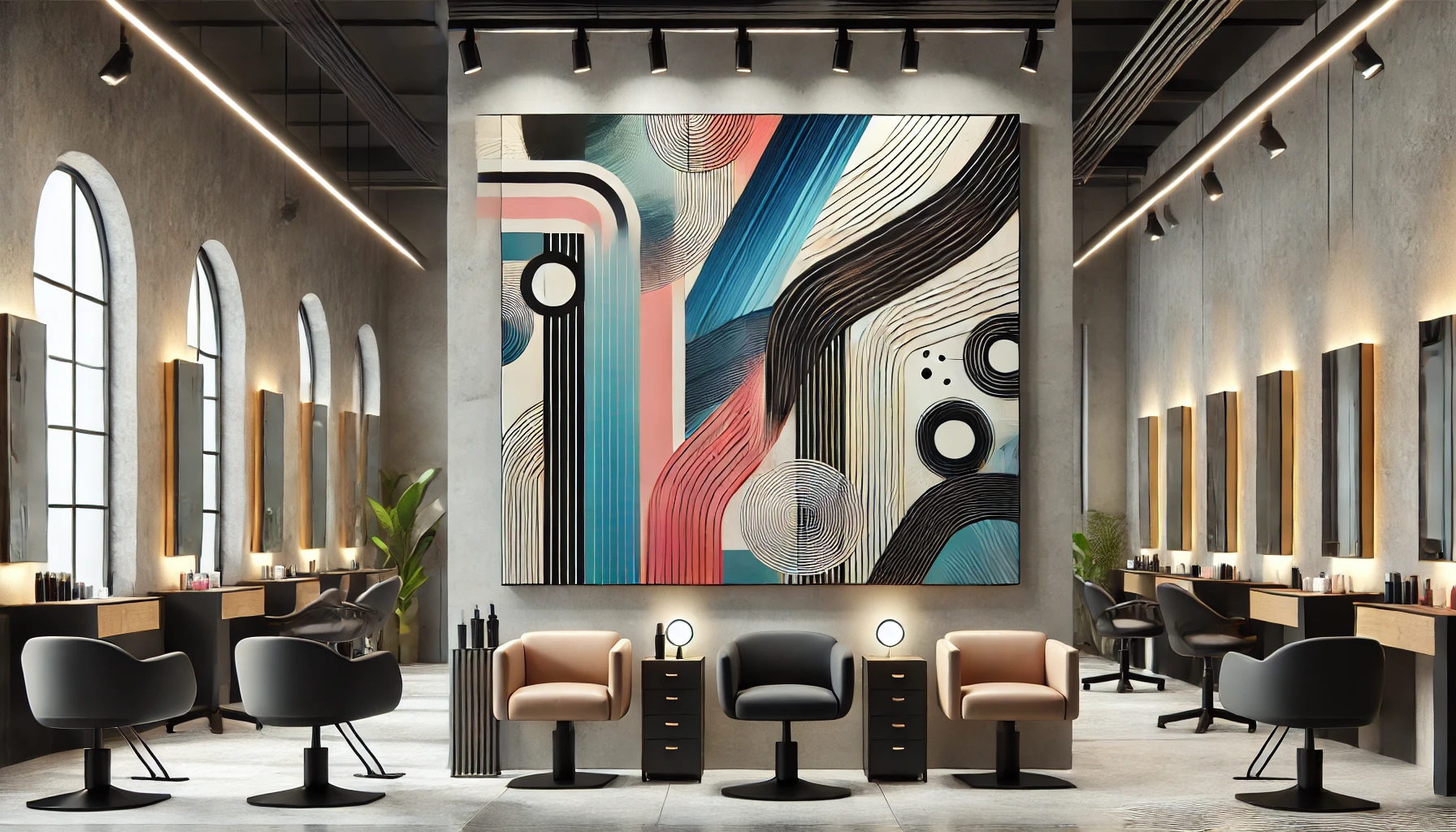 Tranh trang trí salon tóc