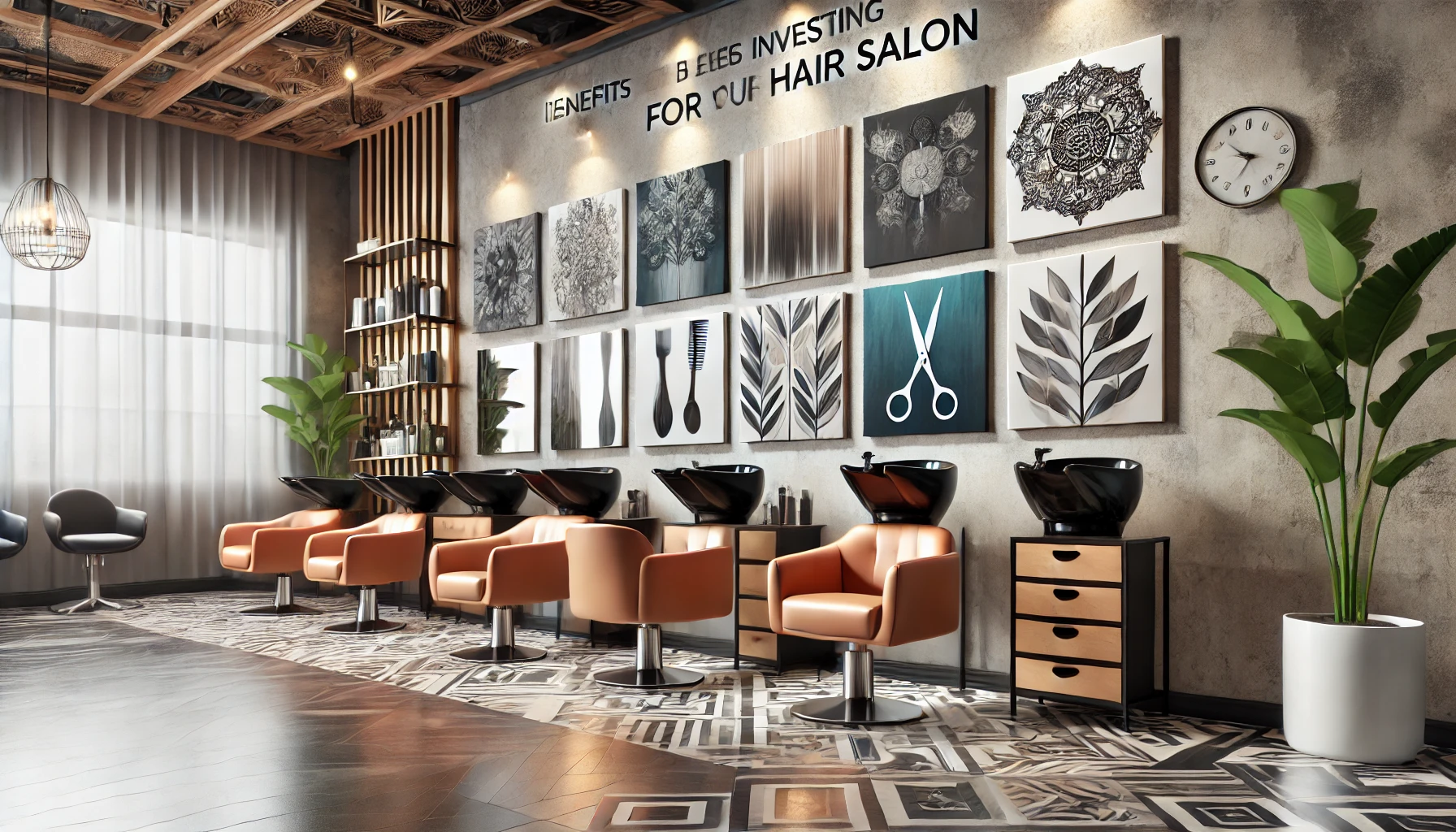 Lợi ích của việc đầu tư vào tranh trang trí salon tóc