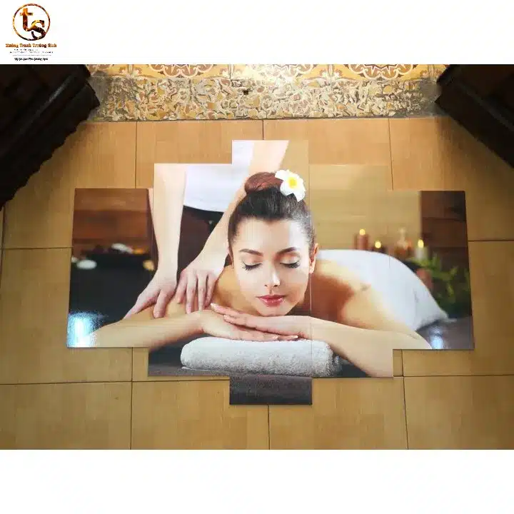 Bộ Tranh Ghép 5 Tấm (1mx1m5) SPA – Tạo Điểm Nhấn Cho Không Gian Thư Giãn