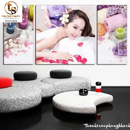 Bộ tranh ghép fomex dán 3 tấm SPA