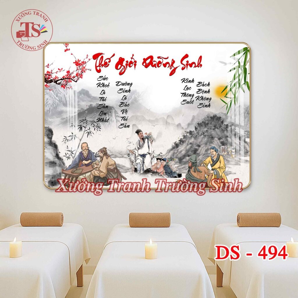 Tranh Dưỡng Sinh Đông Y – Tranh Tráng Gương Treo Tường