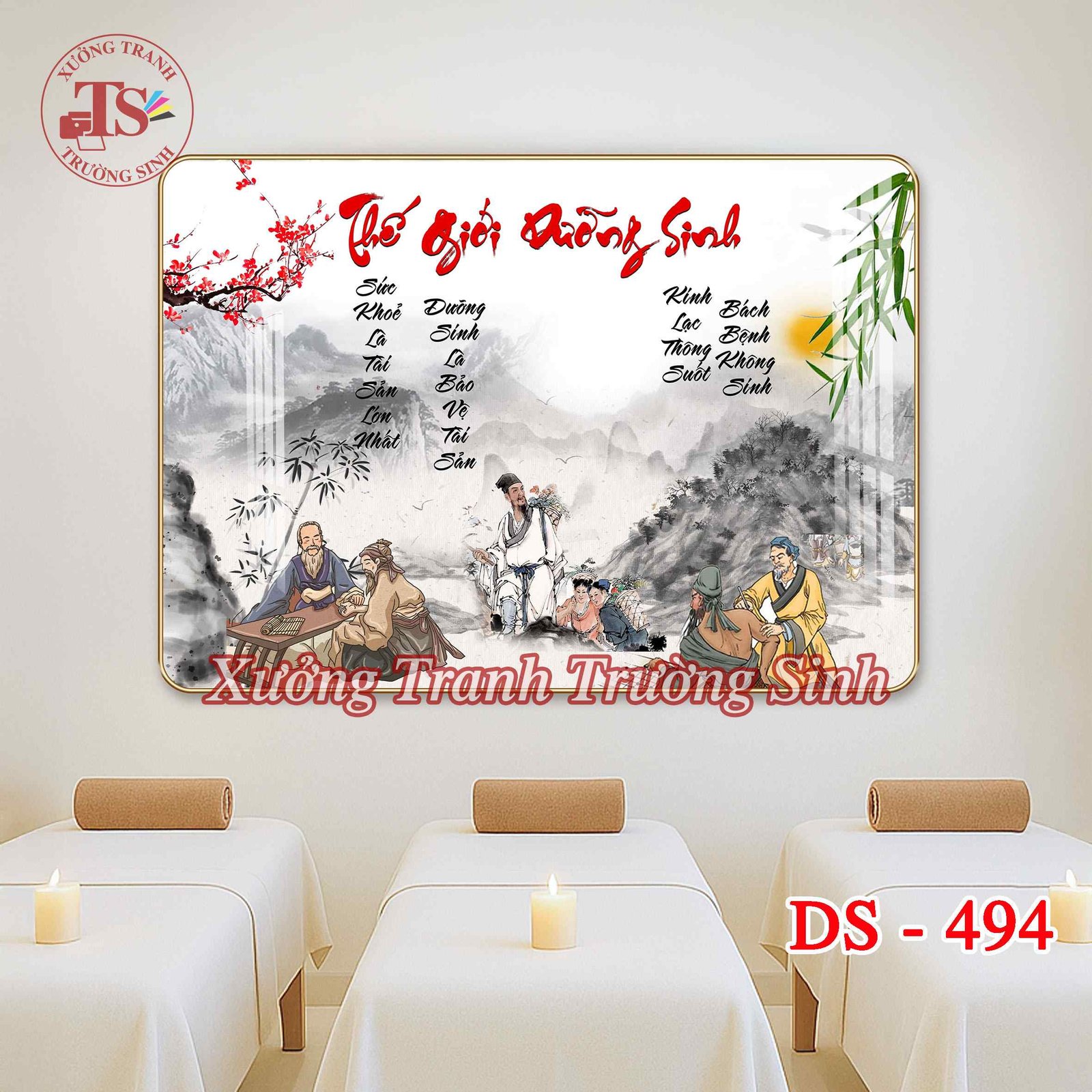 Tranh Dưỡng Sinh Đông Y – Tranh Tráng Gương Treo Tường